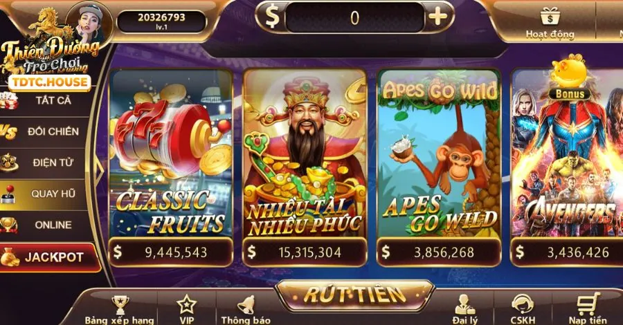 Trò chơi nổ hũ và slot games tại OKVIP F168